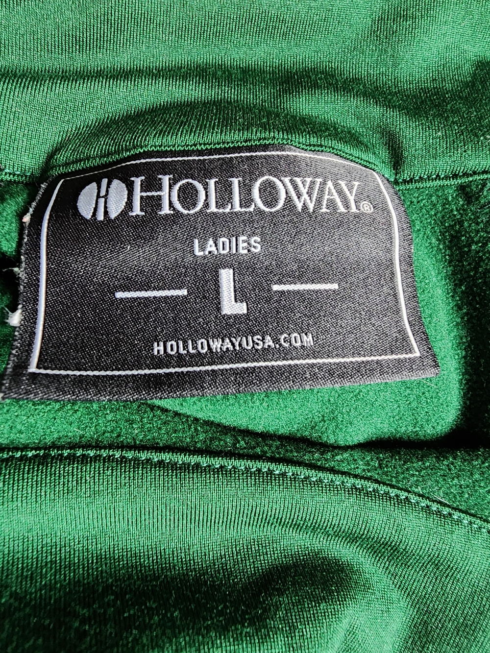 HOLLOWAY Montana Tech Orediggers Pullover Green Raglan Side Zip/ Pocket LARGE - Picture 6 of 11